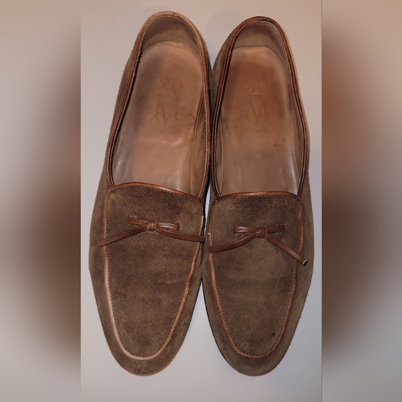 3DM LIFESTYLE Belgian Loafers - Cognac Suede Men's sz 8/8.5 UK 7 GUC - Picture 2 of 6